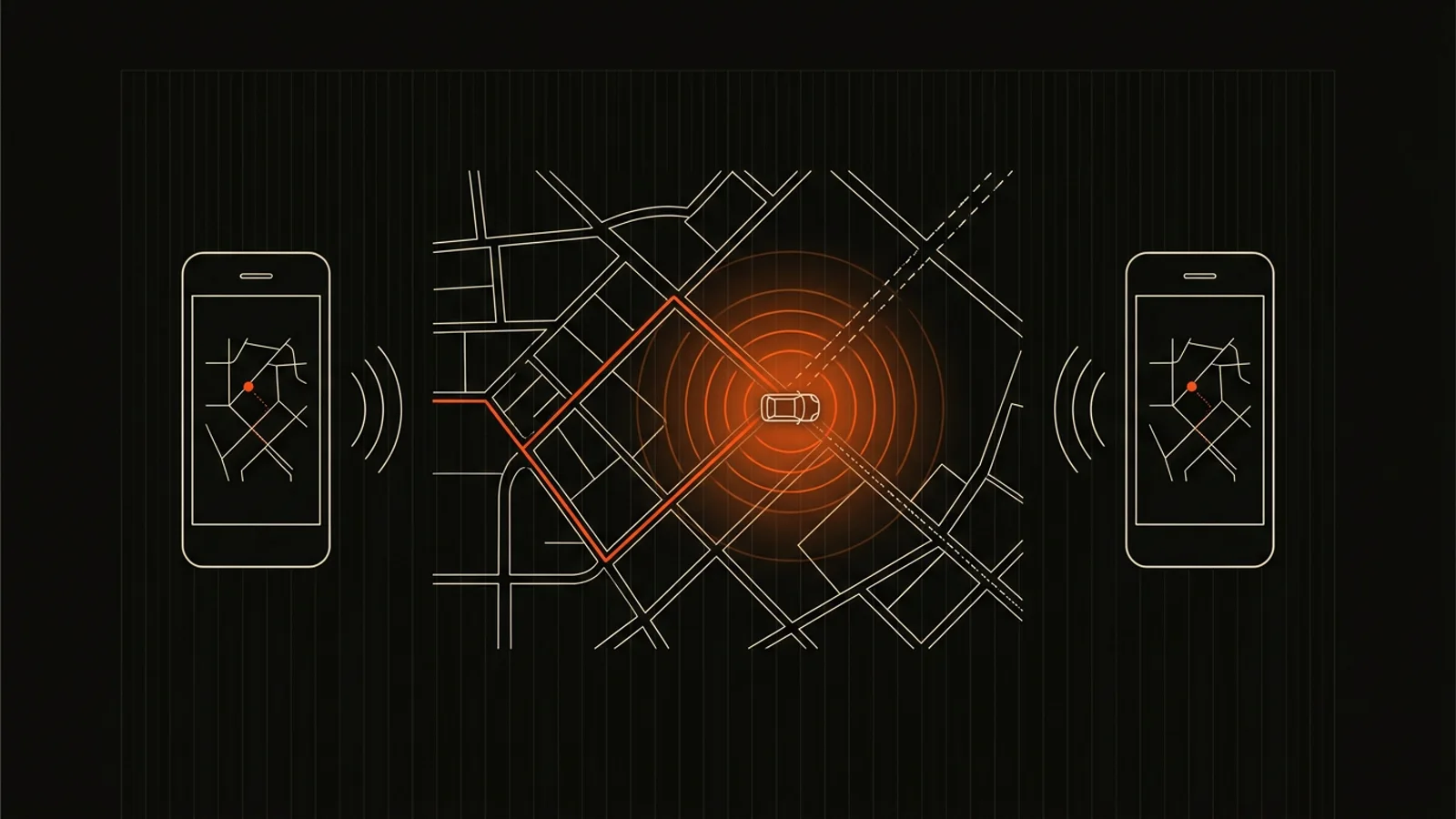 Diagram: A US rideshare platform needed live driver and passenger monitoring on iOS and Android.